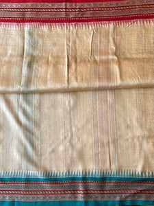 Karvati Kinaar Vidarbha Tussar Handwoven Saree