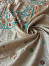 Load image into Gallery viewer, Lambani Tussar Unstitched Kurta - Natural Tussar
