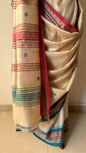 Load image into Gallery viewer, Karvati Kinaar Vidarbha Tussar Handwoven Saree