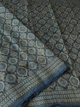 Load image into Gallery viewer, Ajrakh Desi Tussar Silk Saree