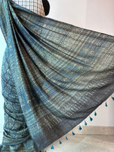 Load image into Gallery viewer, Ajrakh Desi Tussar Silk Saree