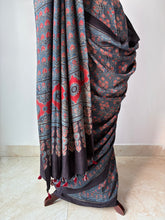 Load image into Gallery viewer, Ajrakh Mulberry Silk Saree
