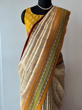 Load image into Gallery viewer, Karvati Kinaar Vidarbha Tussar Jaala Palla Saree