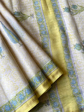 Load image into Gallery viewer, Block-Printed Silk-Cotton Saree