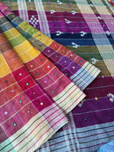 Load image into Gallery viewer, Handwoven Bhujodi Kala Cotton Saree