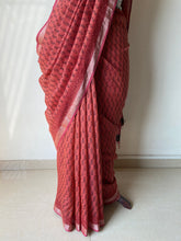 Load image into Gallery viewer, Bagh Maheshwari Silk Cotton Saree