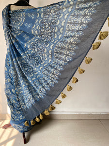 Ajrakh Kota Doria Saree