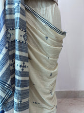 Load image into Gallery viewer, Handwoven Bhujodi Kala Cotton Saree