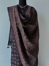 Load image into Gallery viewer, Ajrakh Tussar Kurta Dupatta Set