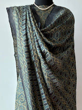 Load image into Gallery viewer, Ajrakh Tussar Kurta Dupatta Set