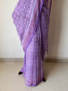 Kota Doria Crochet Lace Sarees