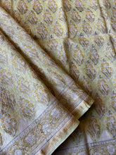 Load image into Gallery viewer, Block-Printed Silk-Cotton Saree