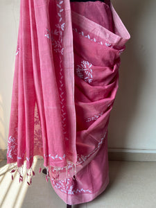 Appliqué Mangalgiri Handwoven Cotton Saree