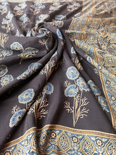 Load image into Gallery viewer, Ajrakh Mulberry Silk Saree