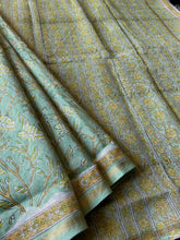 Load image into Gallery viewer, Block-Printed Silk-Cotton Saree