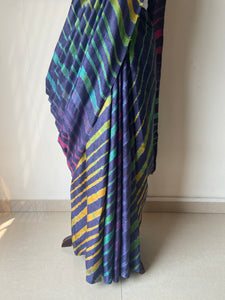 Leheriya Tussar Silk Saree