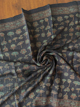 Load image into Gallery viewer, Ajrakh Desi Tussar Silk Saree
