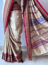 Load image into Gallery viewer, Karvati Kinaar Vidarbha Tussar Saree