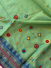 Load image into Gallery viewer, Lambani Embroidered Chettinad cotton Blouse Piece #LamB09