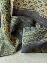 Load image into Gallery viewer, Ajrakh Tussar Kurta Dupatta Set