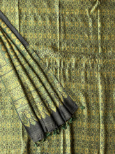 Load image into Gallery viewer, Ajrakh Tussar Kurta Dupatta Set