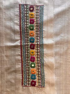 Lambani Tussar Unstitched Kurta