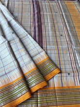 Load image into Gallery viewer, Karvati Kinaar Vidarbha Tussar Jaala Palla Saree