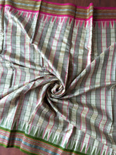 Load image into Gallery viewer, Karvati Kinar Vidarbha Tussar Checks Saree