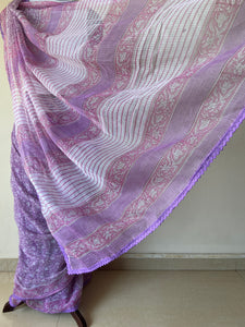 Kota Doria Crochet Lace Sarees