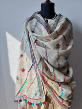 Load image into Gallery viewer, Lambani Embroidered Tussar Dupatta