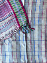 Load image into Gallery viewer, Karvati Kinar Vidarbha Tussar Checks Saree