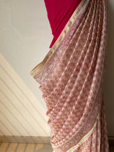 Load image into Gallery viewer, Block-Printed Silk-Cotton Saree