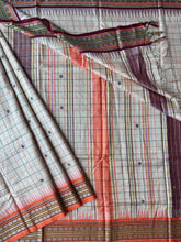 Load image into Gallery viewer, Karvati Kinaar Vidarbha Tussar Jaala Palla Saree