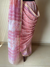 Load image into Gallery viewer, Block-Printed Silk-Cotton Saree