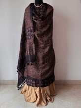 Load image into Gallery viewer, Ajrakh Tussar Kurta Dupatta Set