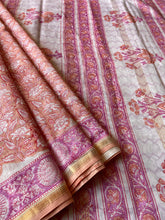 Load image into Gallery viewer, Block-Printed Silk-Cotton Saree