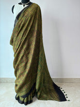 Load image into Gallery viewer, Ajrakh Desi Tussar Silk Saree