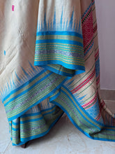 Load image into Gallery viewer, Karvati Kinaar Vidarbha Tussar Jaala Palla Saree