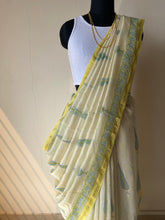 Load image into Gallery viewer, Block-Printed Silk-Cotton Saree