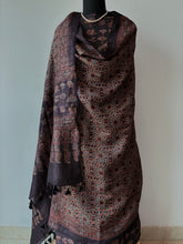 Load image into Gallery viewer, Ajrakh Tussar Kurta Dupatta Set