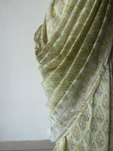 Load image into Gallery viewer, Block-Printed Silk-Cotton Saree