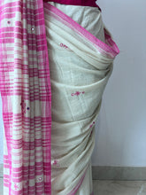 Load image into Gallery viewer, Handwoven Bhujodi Kala Cotton Saree