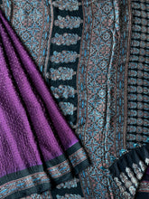 Load image into Gallery viewer, Ajrakh Bandhej fine Modal Silk Saree
