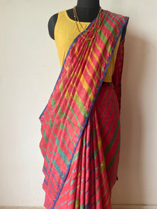 Leheriya Tussar Silk Saree