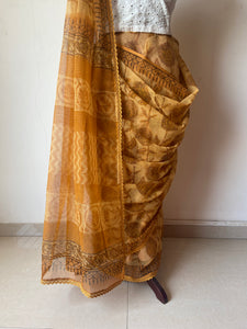 Kota Doria Crochet Lace Sarees