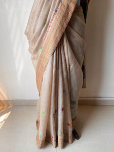 Lambani Bhagalpuri Tussar Silk Saree