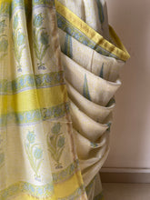 Load image into Gallery viewer, Block-Printed Silk-Cotton Saree