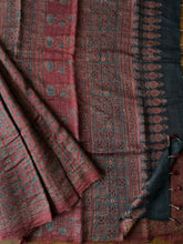 Load image into Gallery viewer, Ajrakh Desi Tussar Silk Saree