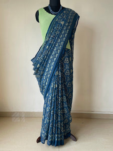 Ajrakh Kota Doria Saree