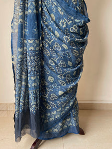 Ajrakh Kota Doria Saree